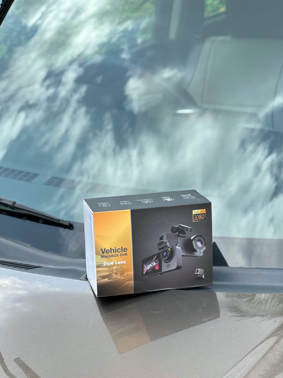 Voltzone® 3-Lens WiFi Car Dashcam – Front, Cabin & Rear 1080P HD Recording | Night Vision | G-Sensor | 1-Year Warranty