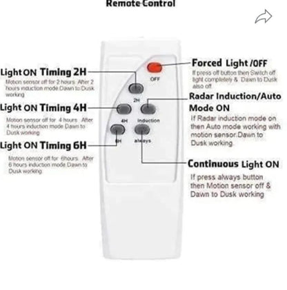 Voltzone 120W All-in-One Solar Street Light with Remote Control & PIR Motion Sensor | Waterproof Outdoor Security Light