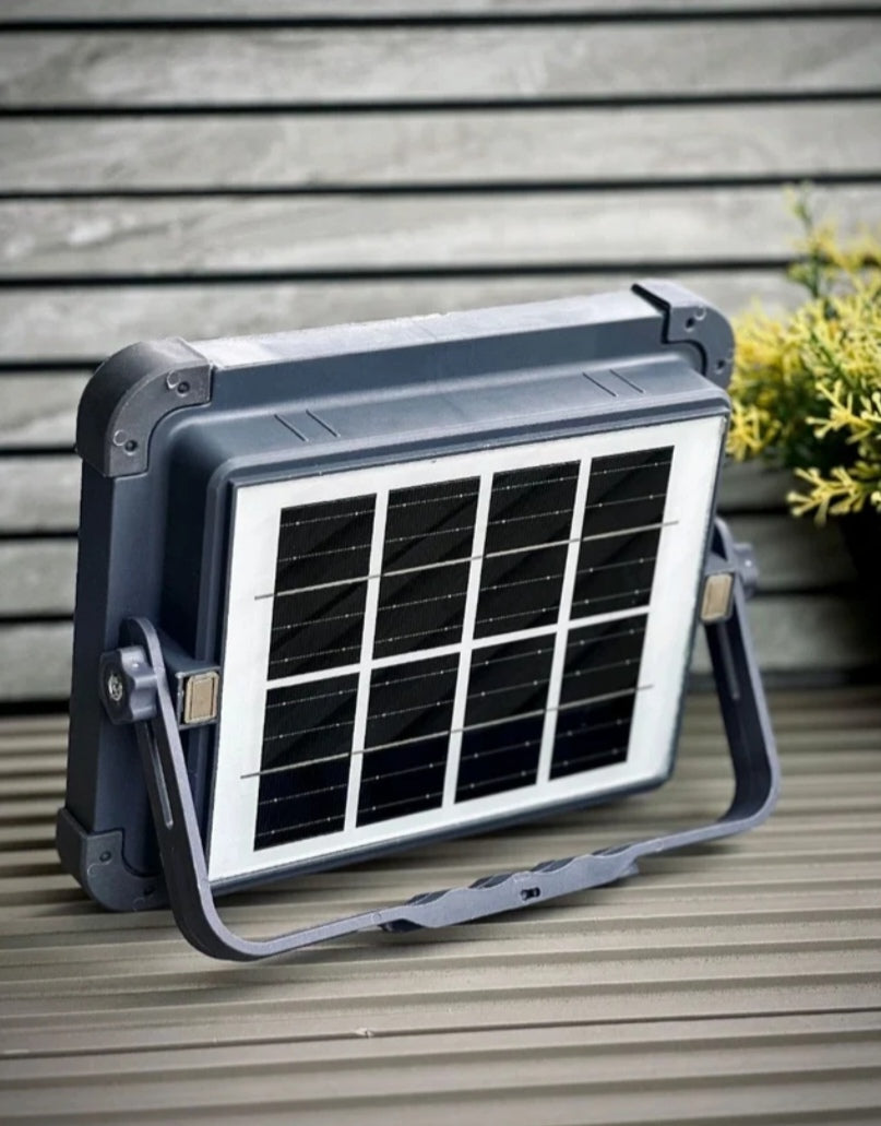 Voltzone 1000W Solar LED Flood Light with USB Power Bank | IP66 Waterproof