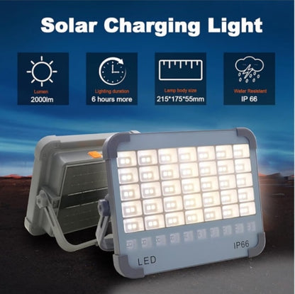 Voltzone 1000W Solar LED Flood Light with USB Power Bank | IP66 Waterproof